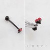 MELTING LOVE HEART 316L SURGICAL STEEL TONGUE BARBELL